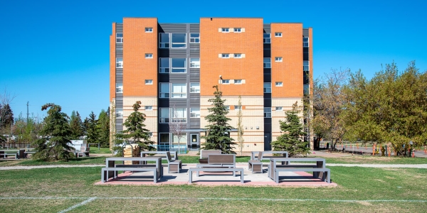 Urban Form Picnic Tables and Benches at Kings University in Edmonton Alberta
